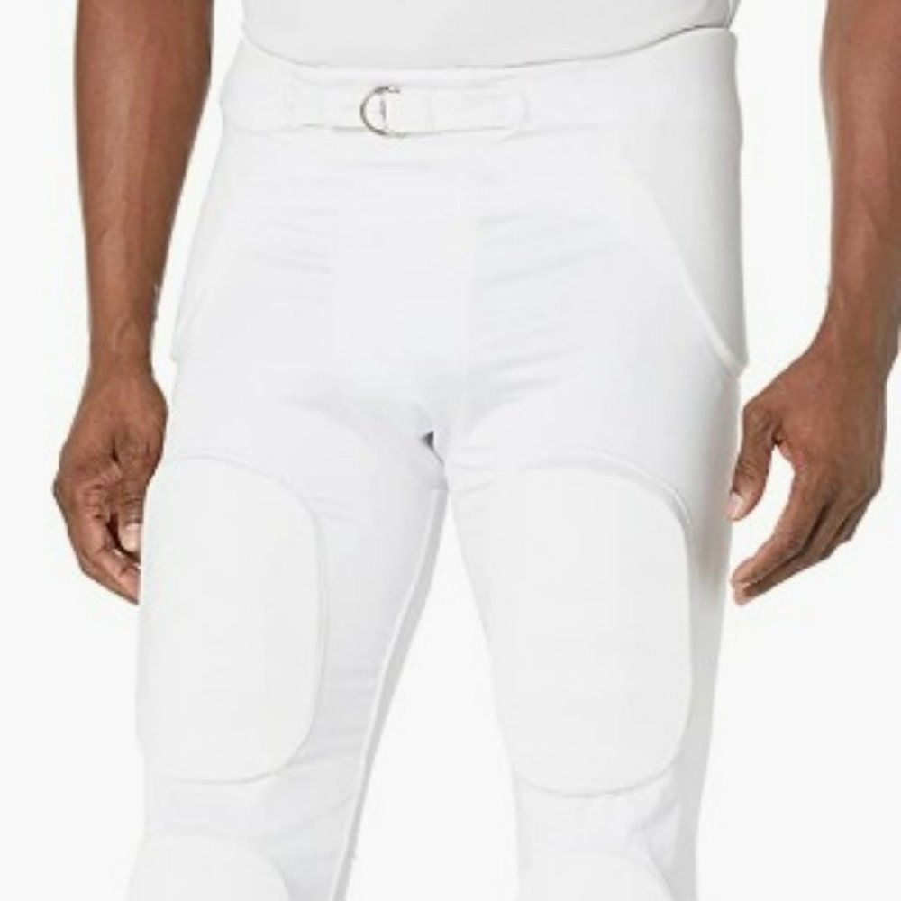 Sports Unlimited Elite Flex Integrated Adult Football Pants, Padded White, Large